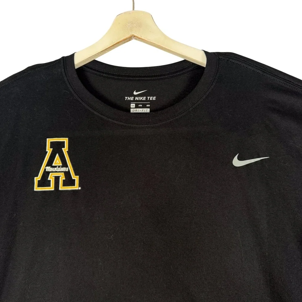 Appalachian State Mountaineers Shirt Mens 4XL Black Football Nike Dri Fit‎ LS